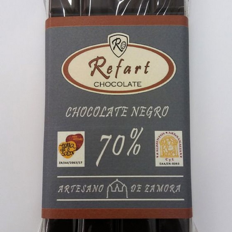 Tableta de chocolate negro 70-