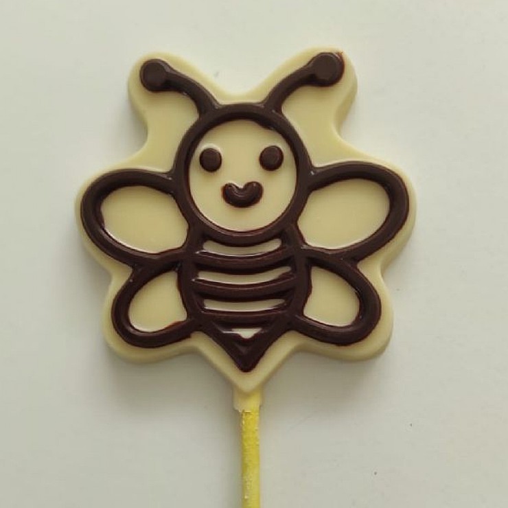 Piruleta de chocolate de Abeja-